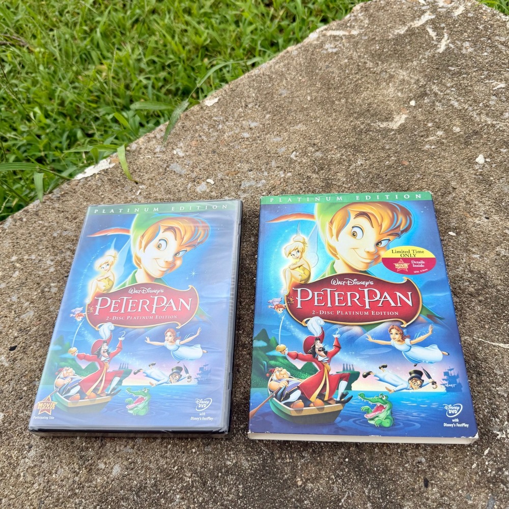 Disney Peter Pan 2-Disc Platinum Edition DVD New Sealed with Slipcover 2007